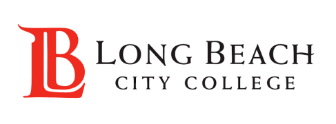 LBCC logo. In red font, the letter "B" sits in the letter "L". Beside it says "Long Beach" and below that says "city college" in smaller text.